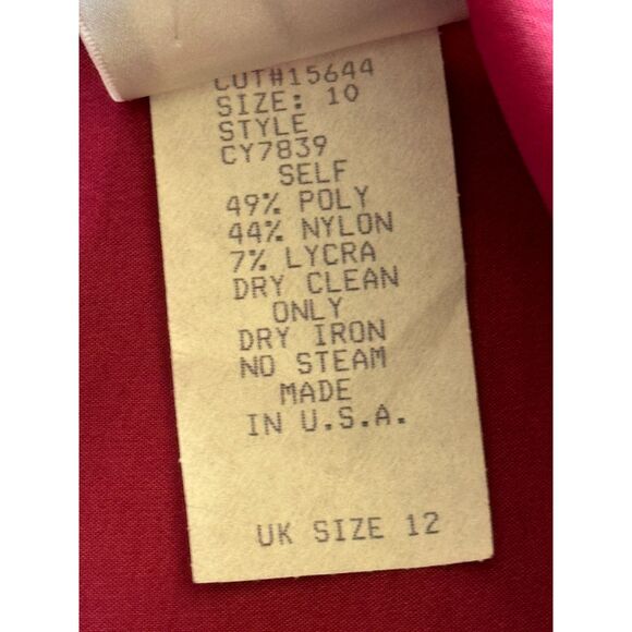 Tadashi Shoji Collared V-Neck‎ Blouse Top Pink Size 10 NWT - Picture 4 of 4